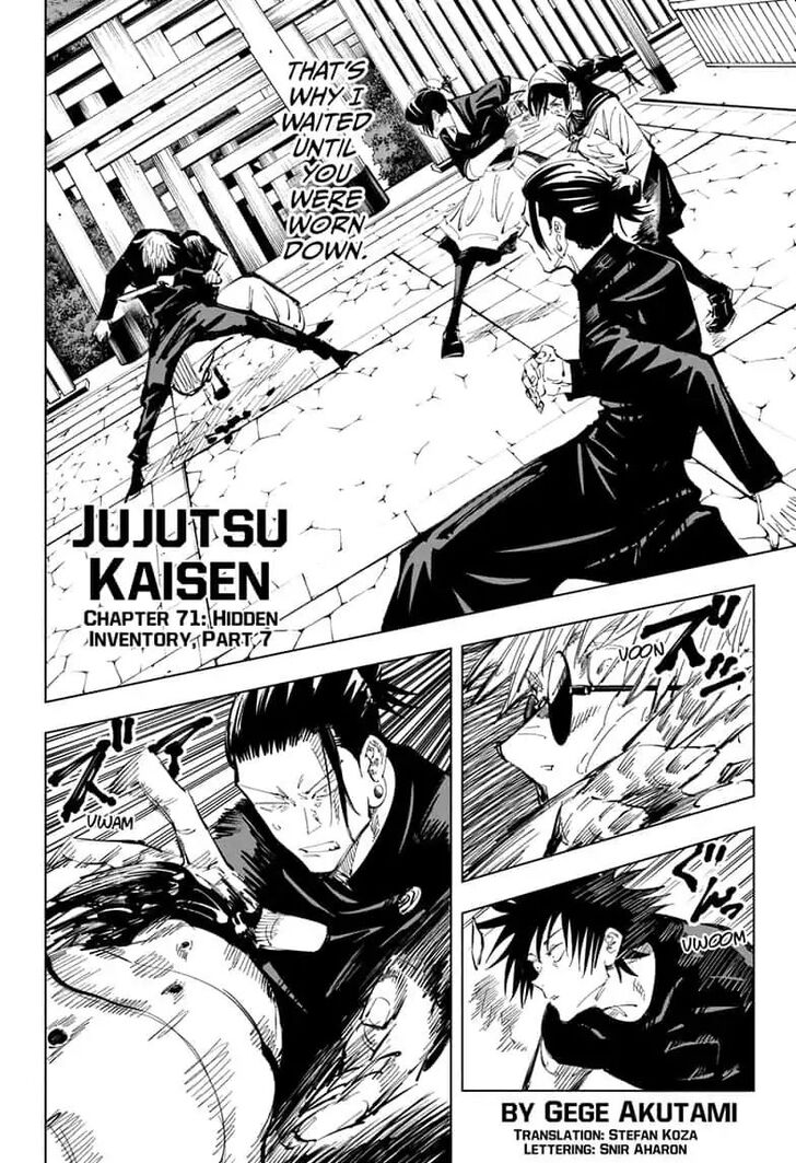 Jujutsu Kaisen Chapter 071 page 3