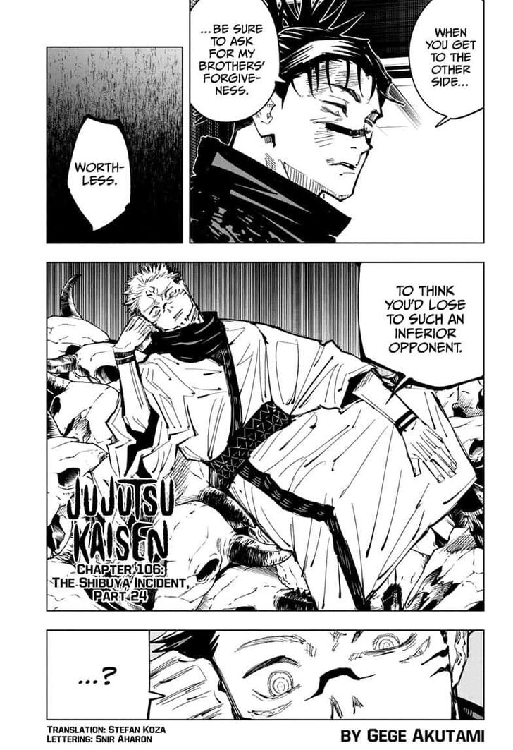 Jujutsu Kaisen Chapter 106 page 107
