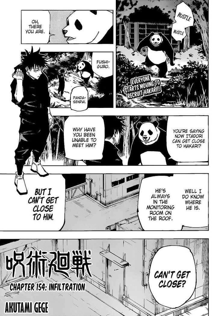 Jujutsu Kaisen Chapter 154 page 1