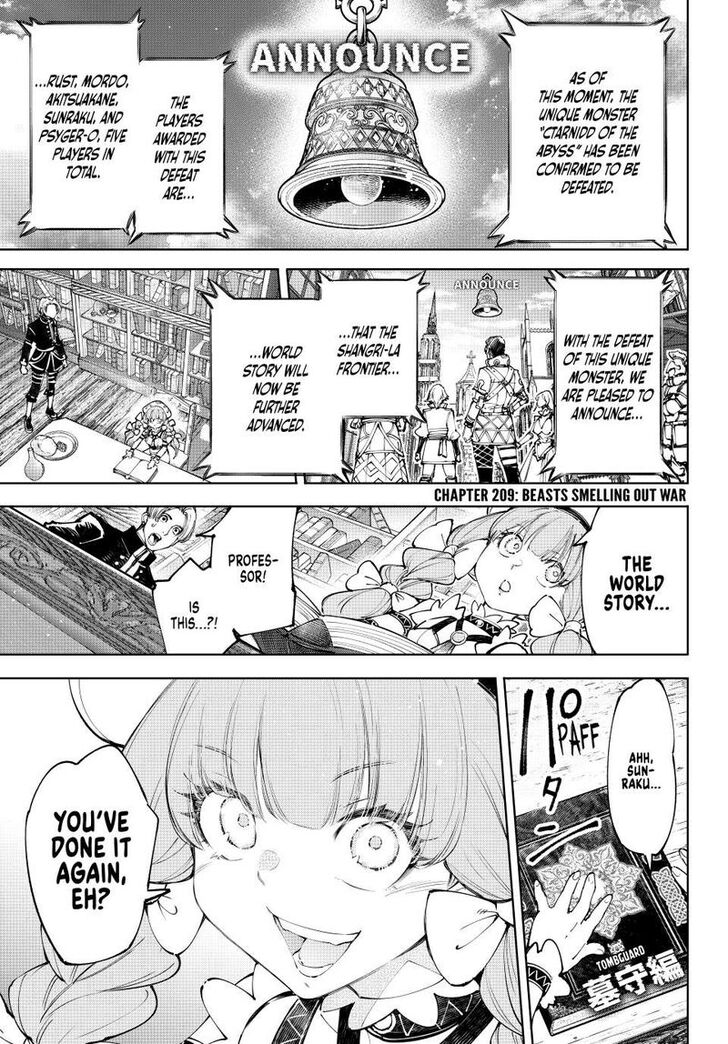 Shangri-La Frontier Vol.15 Chapter 209 page 1