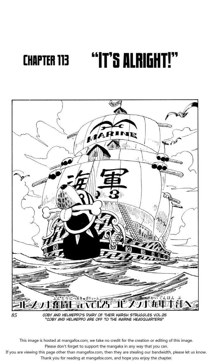 One Piece Vol.13 Chapter 113 page 1