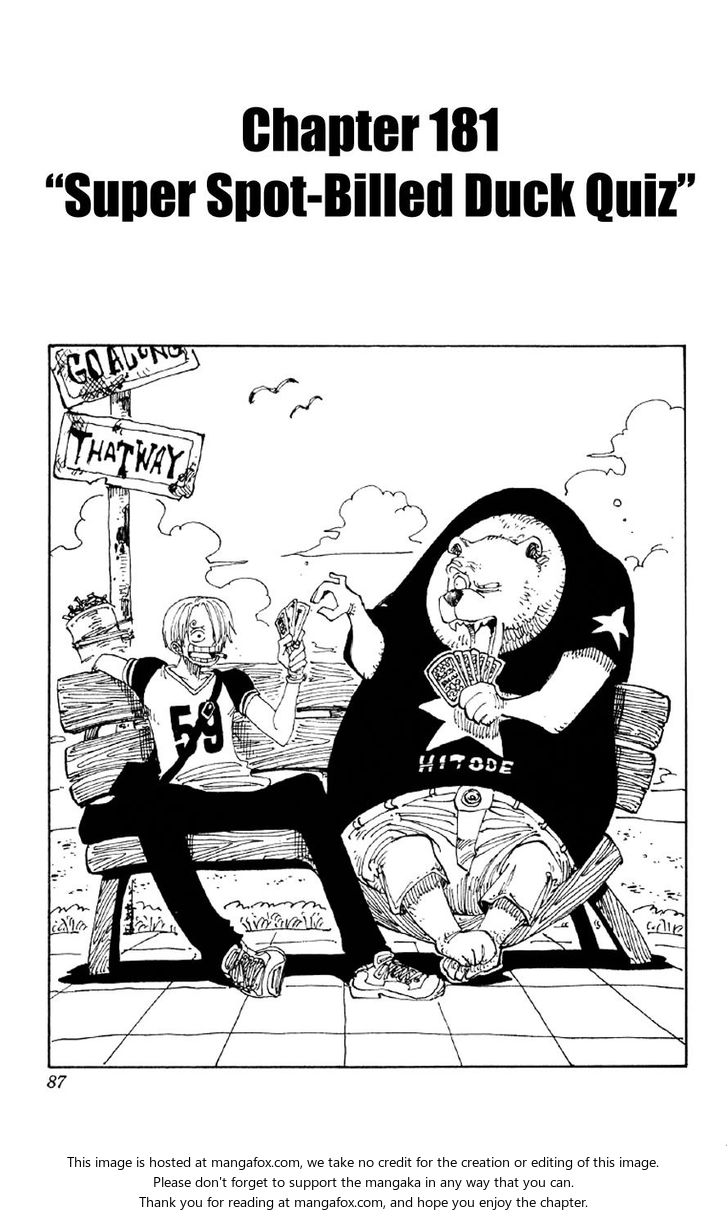 One Piece Vol.20 Chapter 181 page 1