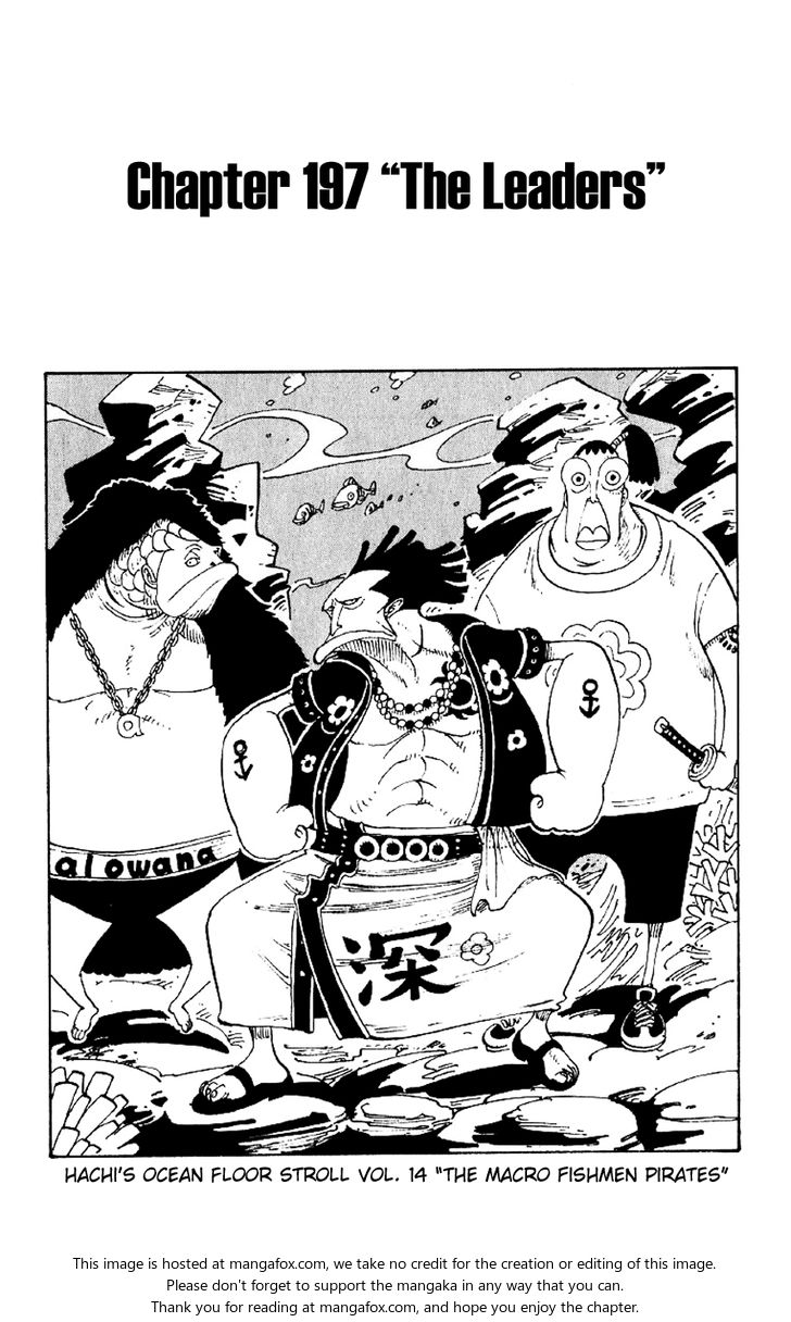 One Piece Vol.22 Chapter 197 page 1