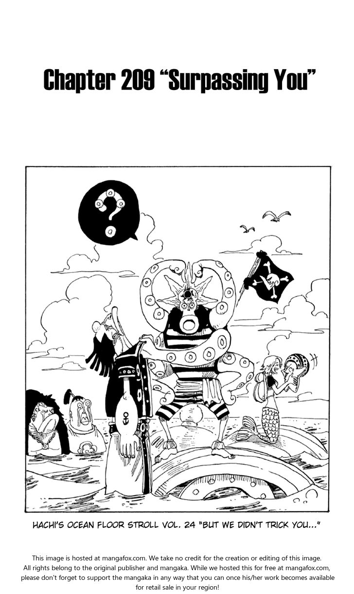 One Piece Vol.23 Chapter 209 page 1