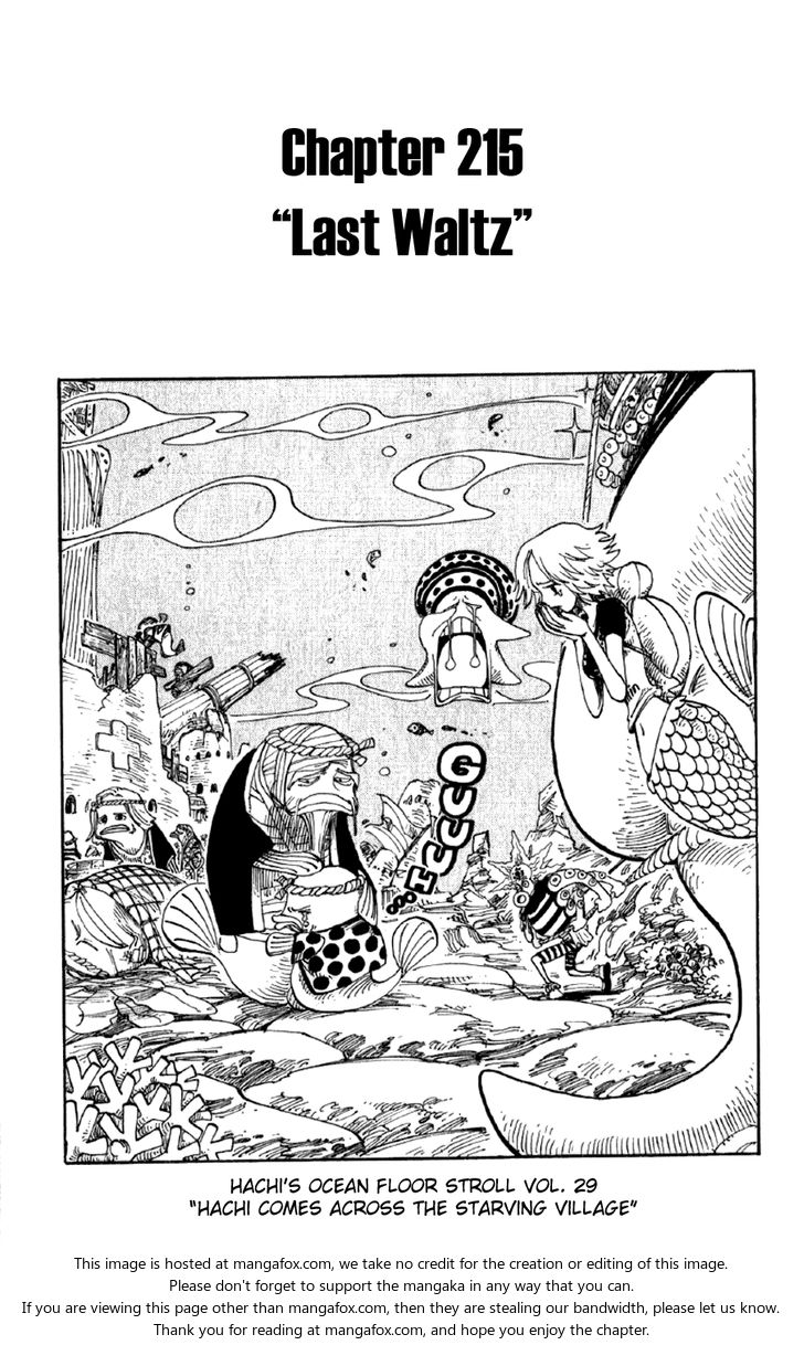 One Piece Vol.23 Chapter 215 page 1
