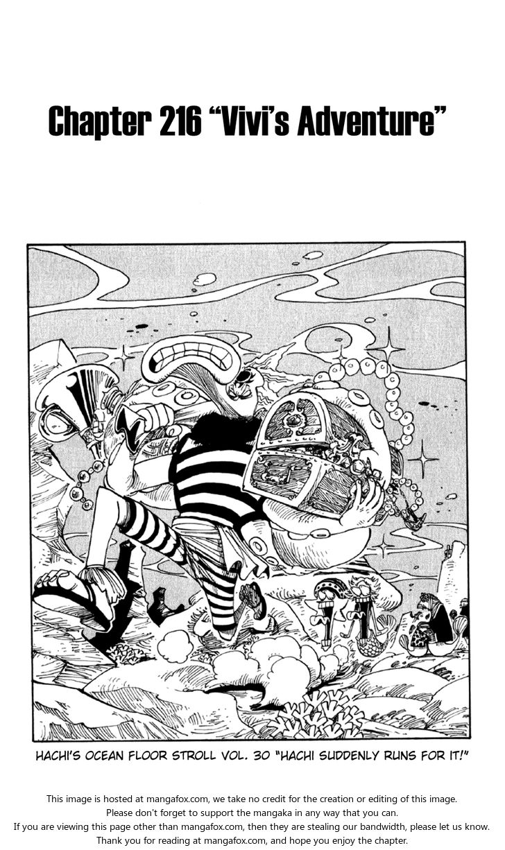 One Piece Vol.23 Chapter 216 page 1