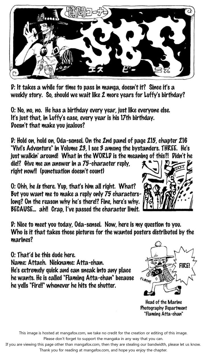 One Piece Vol.24 Chapter 218 page 19