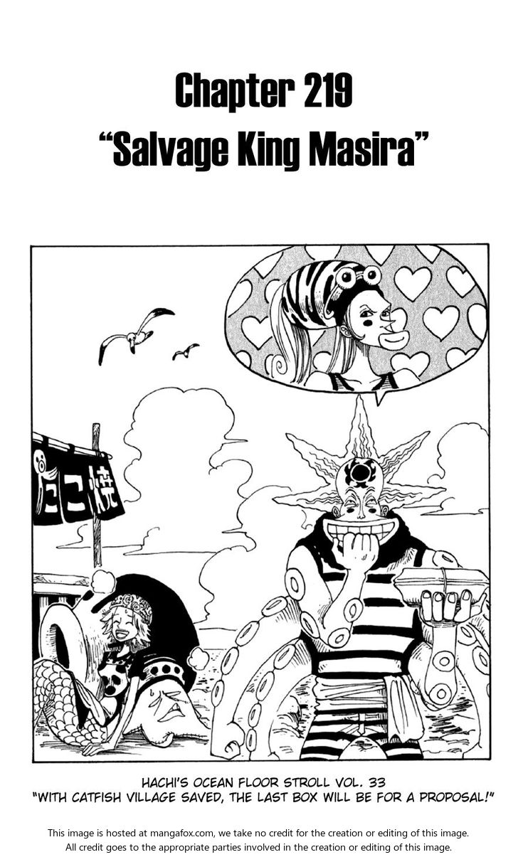 One Piece Vol.24 Chapter 219 page 1