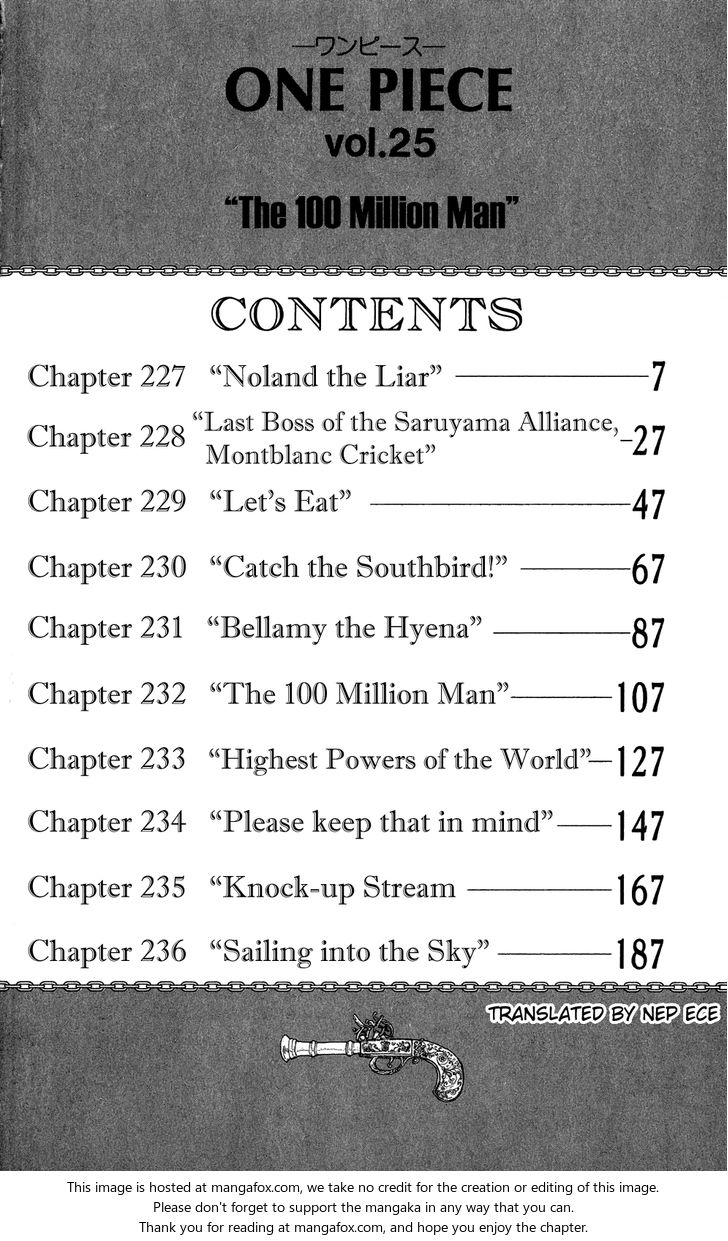 One Piece Vol.25 Chapter 227 page 5