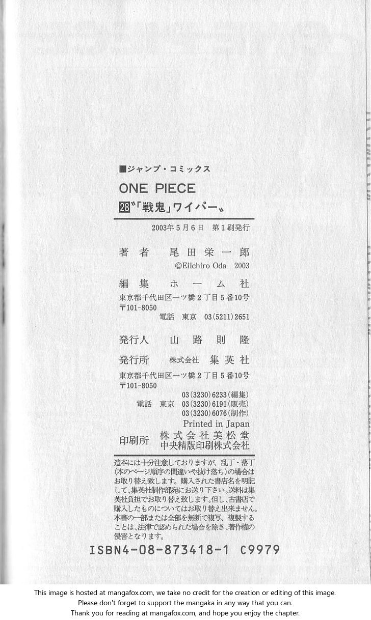 One Piece Vol.28 Chapter 264 page 24