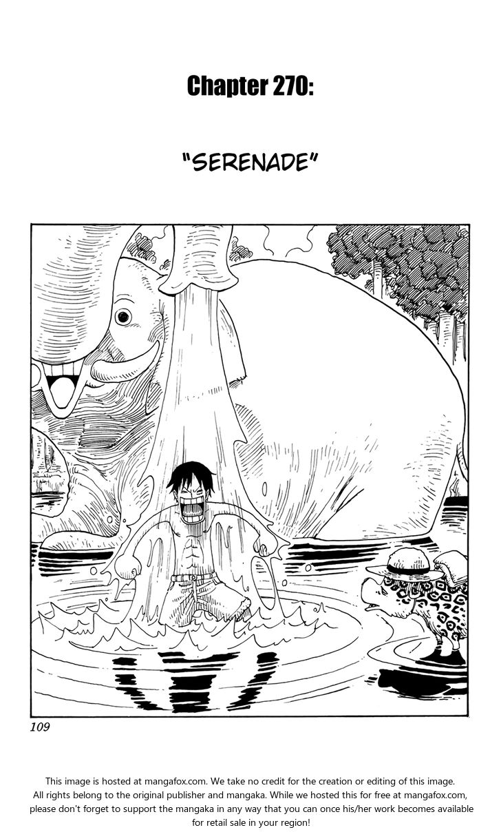 One Piece Vol.29 Chapter 270 page 1