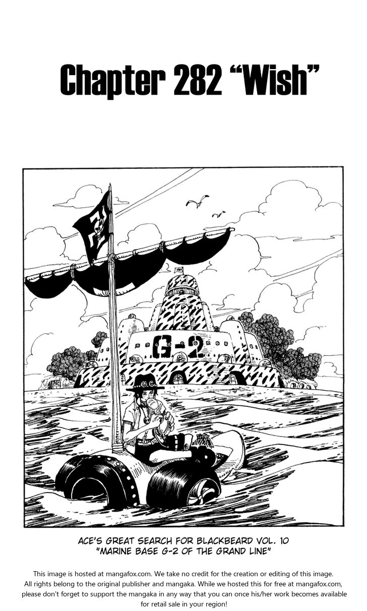 One Piece Vol.30 Chapter 282 page 1