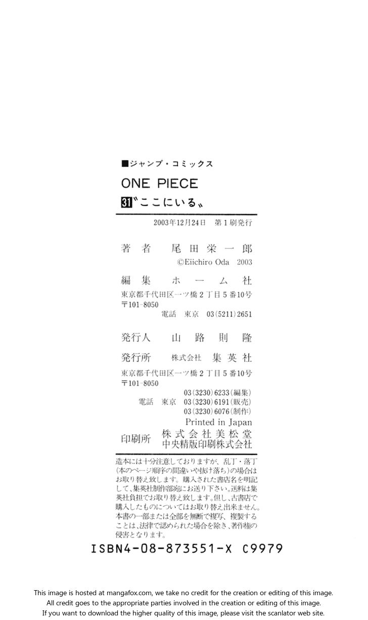One Piece Vol.31 Chapter 295 page 22