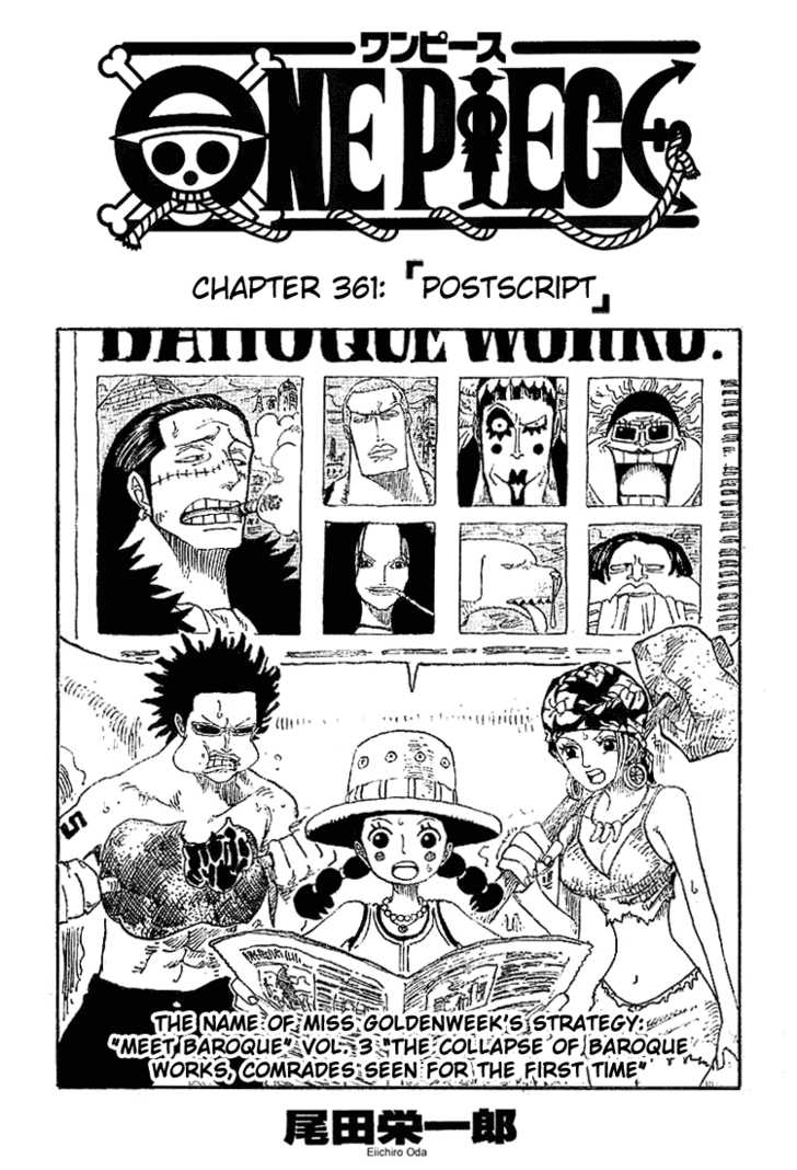 One Piece Vol.38 Chapter 361 page 1