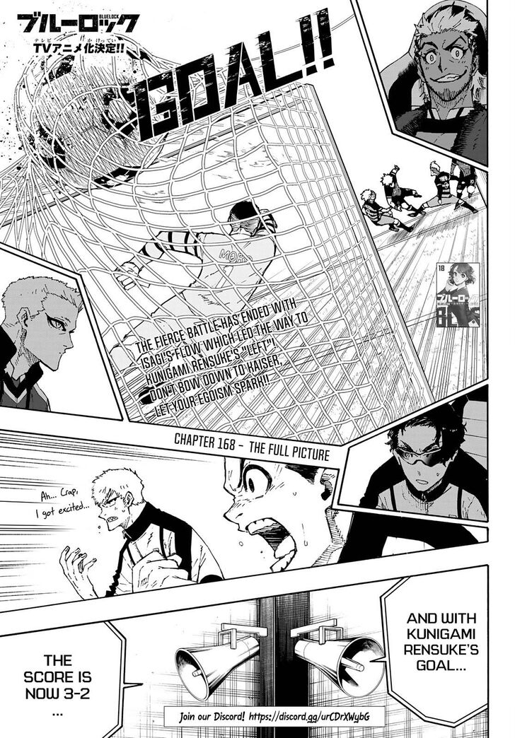 Blue Lock Chapter 168 page 3
