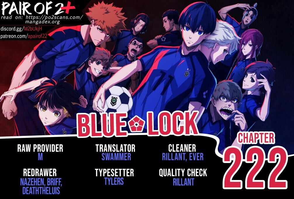 Blue Lock Chapter 222 page 1