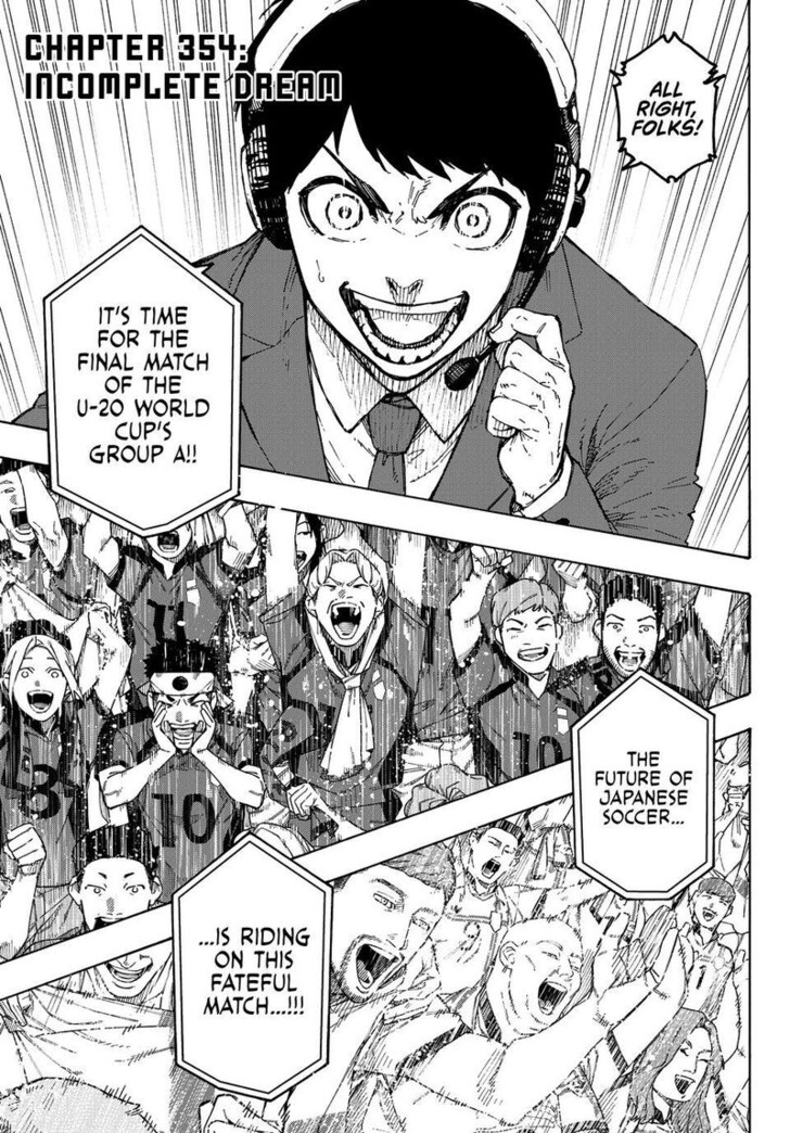 Blue Lock Chapter 354 page 1