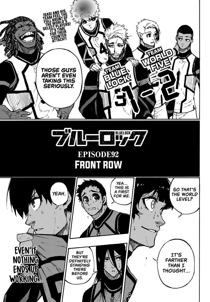 Blue Lock Vol.08 Chapter 092 page 1