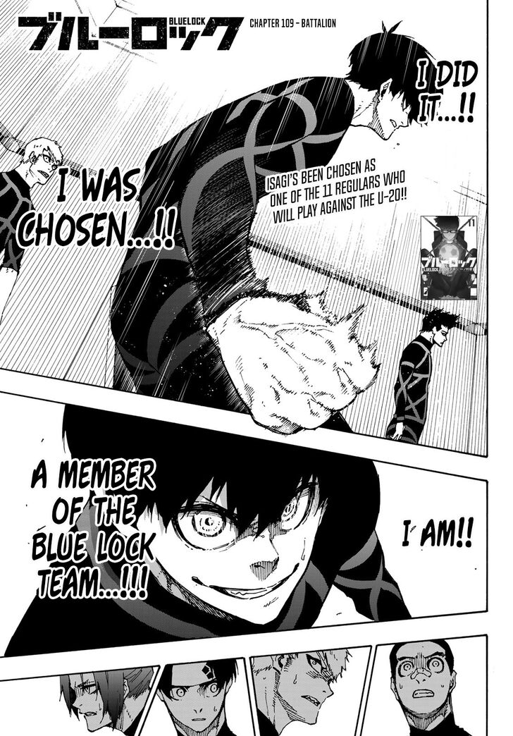 Blue Lock Vol.11 Chapter 109 page 1