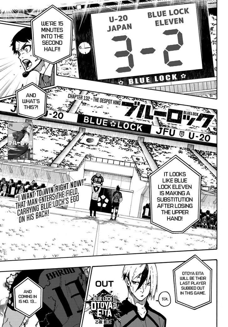 Blue Lock Vol.11 Chapter 132 page 1