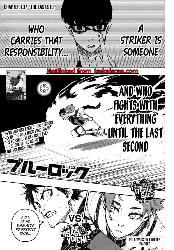 Blue Lock Vol.11 Chapter 137 page 1