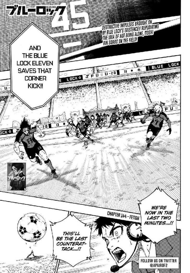 Blue Lock Vol.11 Chapter 144 page 1