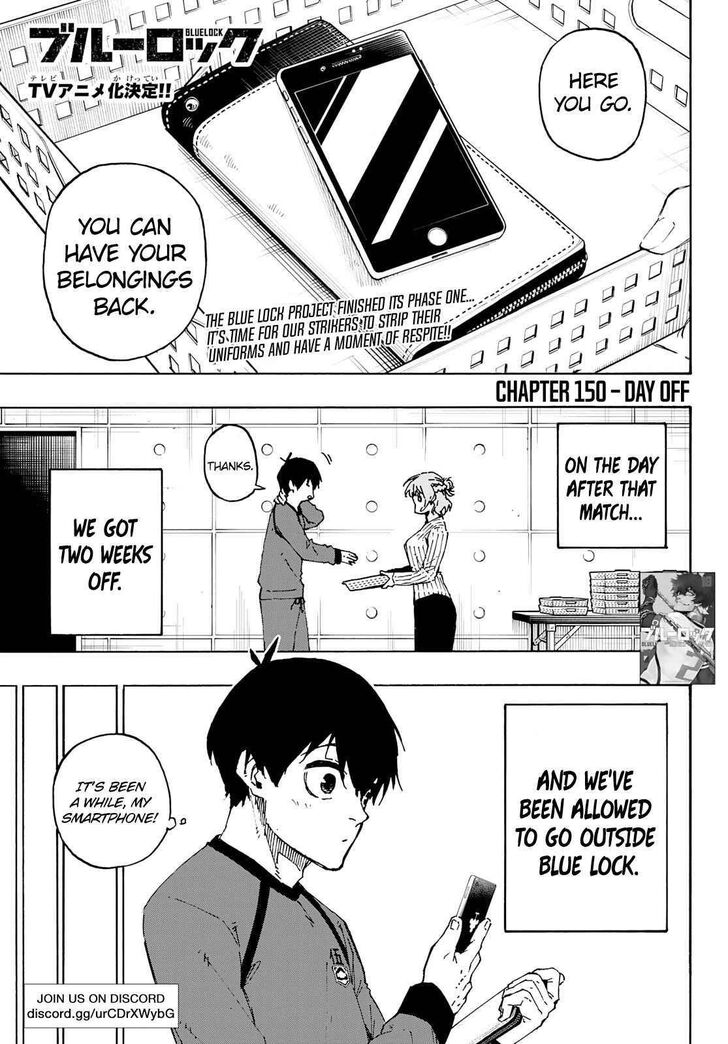 Blue Lock Vol.11 Chapter 150 page 1
