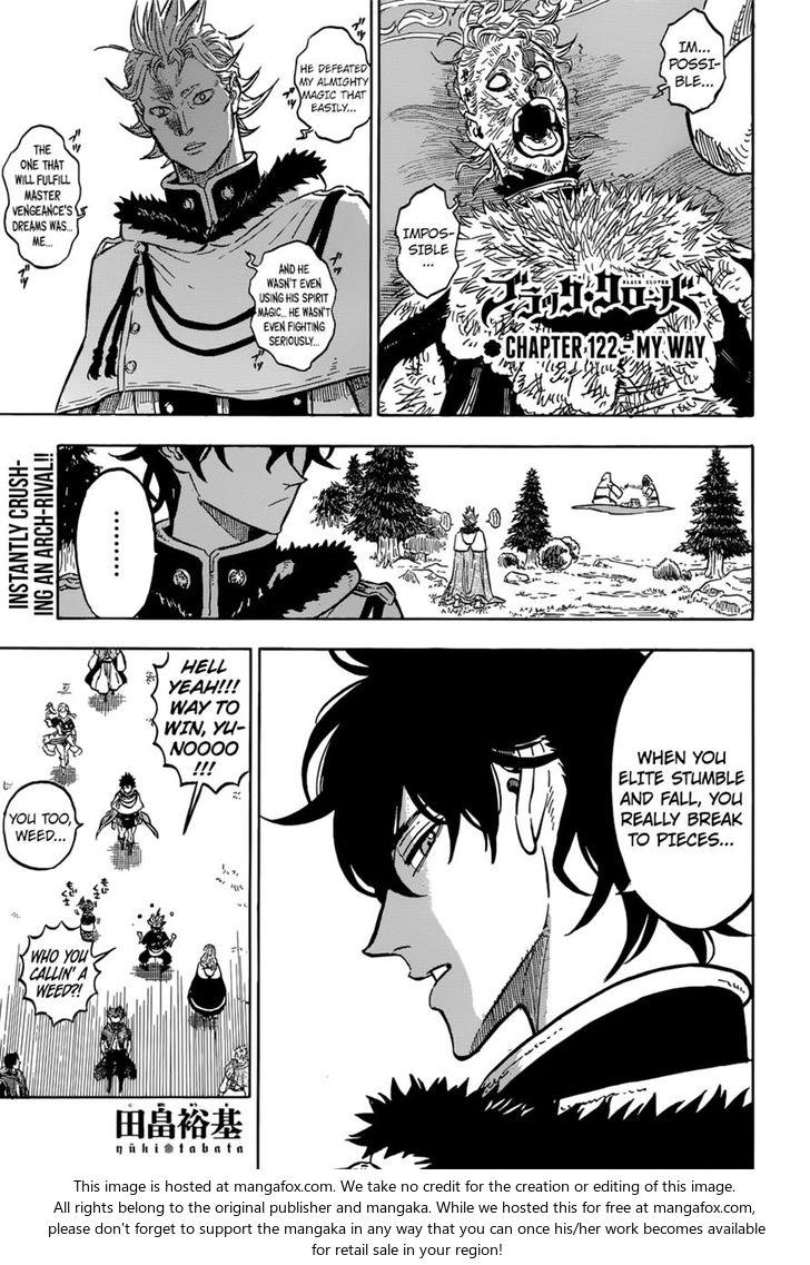 Black Clover Vol.TBD Chapter 122 page 1