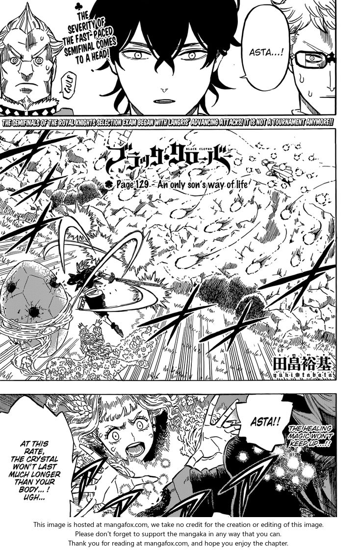 Black Clover Vol.TBD Chapter 129 page 1