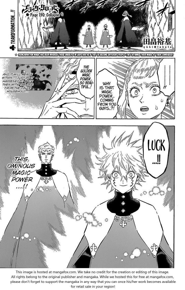 Black Clover Vol.TBD Chapter 150 page 1