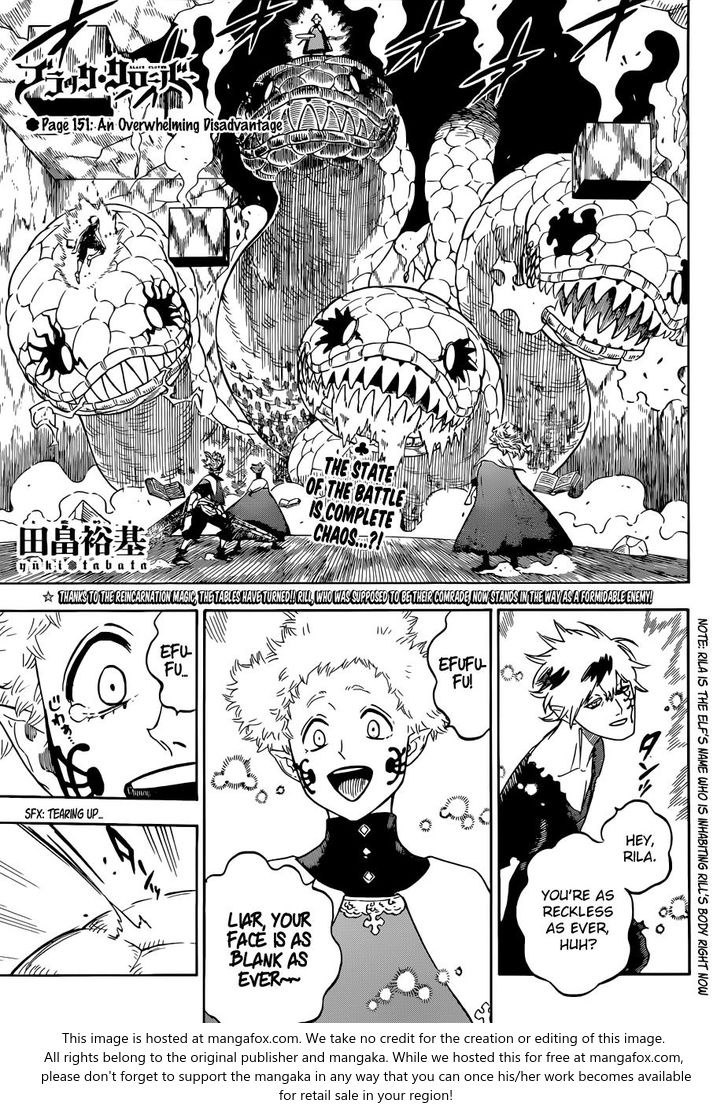 Black Clover Vol.TBD Chapter 151 page 1