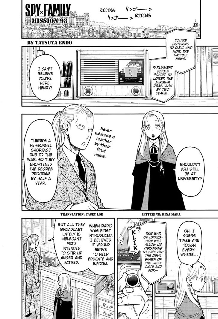 Spy X Family Chapter 098 page 1