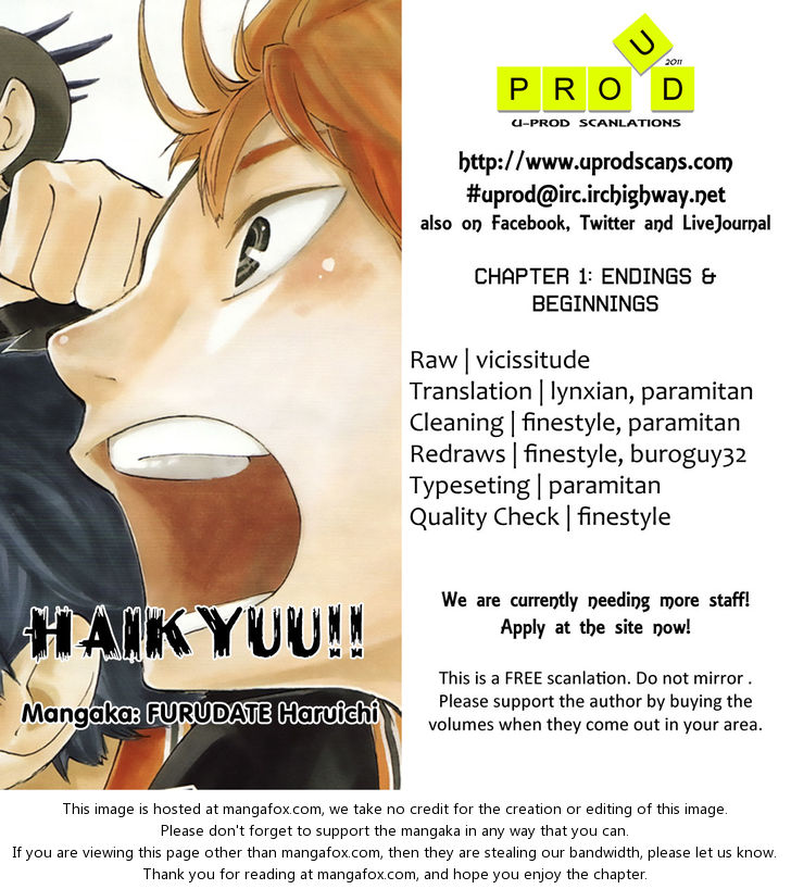Haikyuu!! Vol.01 Chapter 001 page 1