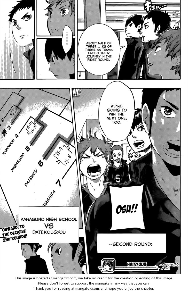 Haikyuu!! Vol.05 Chapter 040 page 20