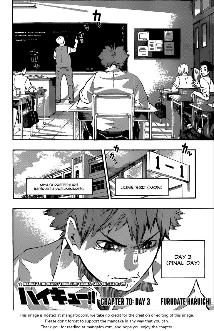 Haikyuu!! Vol.08 Chapter 070 page 4