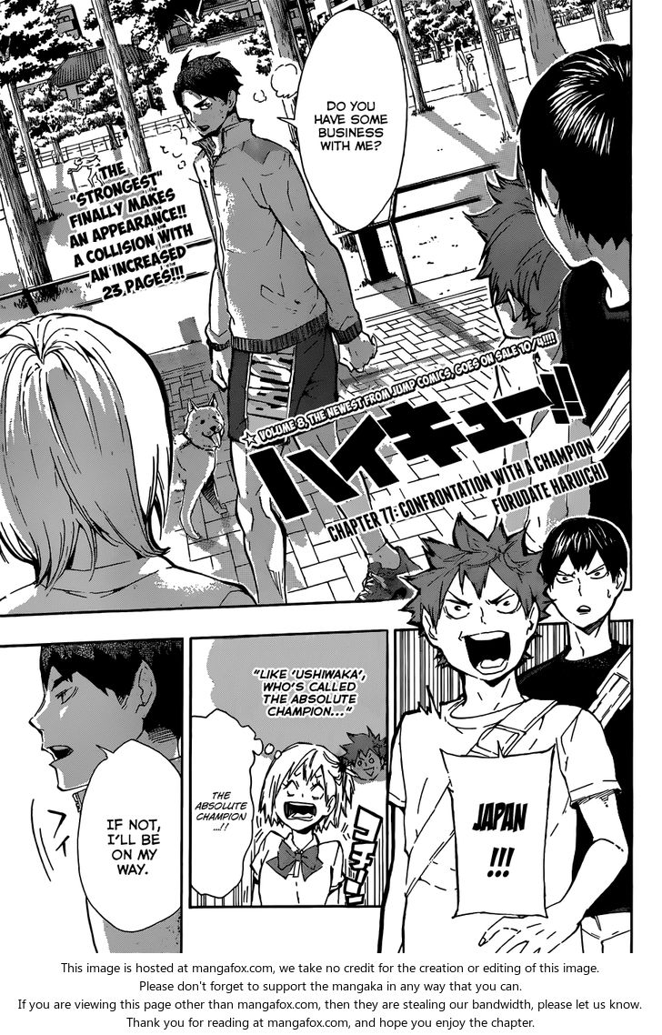 Haikyuu!! Vol.09 Chapter 077 page 2