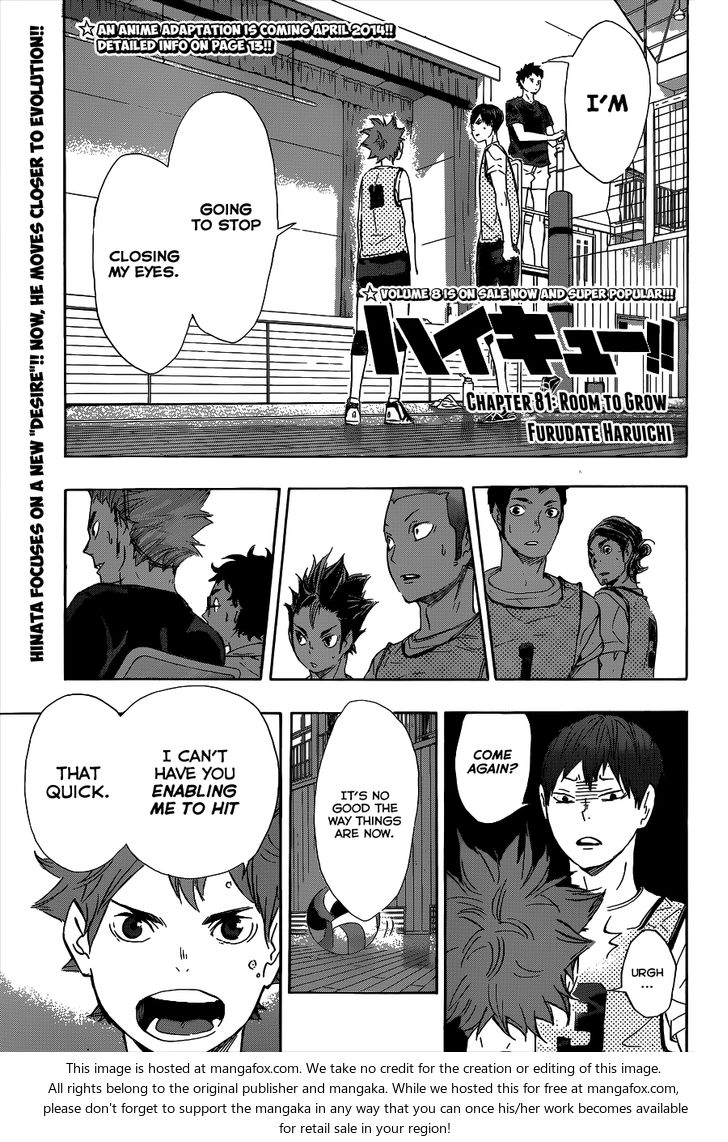Haikyuu!! Vol.10 Chapter 081 page 2