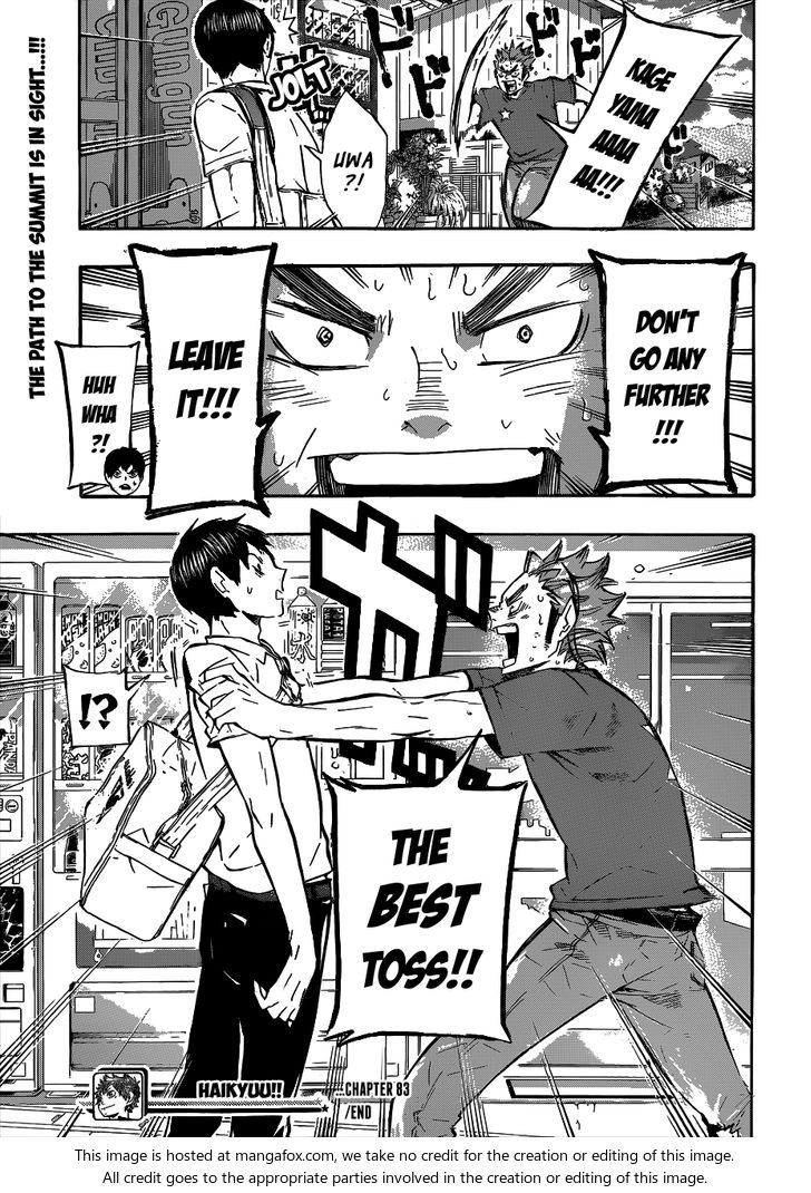 Haikyuu!! Vol.10 Chapter 083 page 21