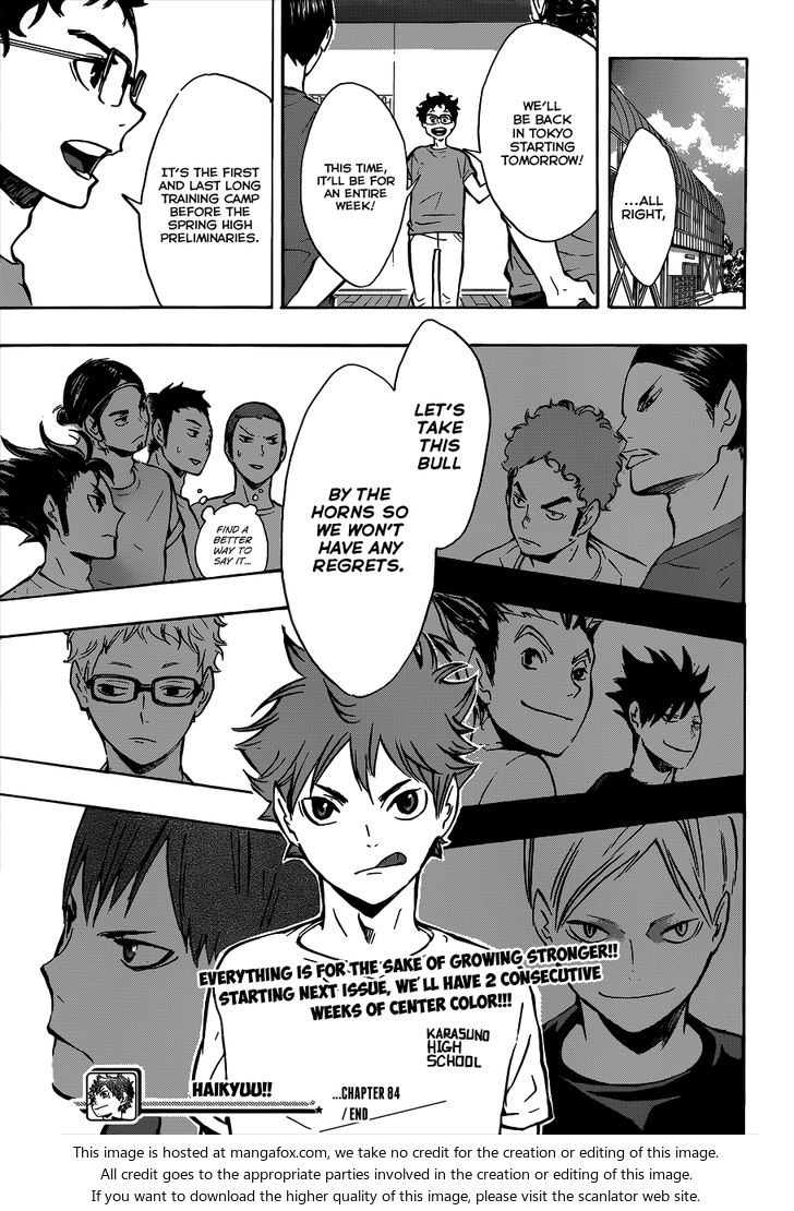 Haikyuu!! Vol.10 Chapter 084 page 20