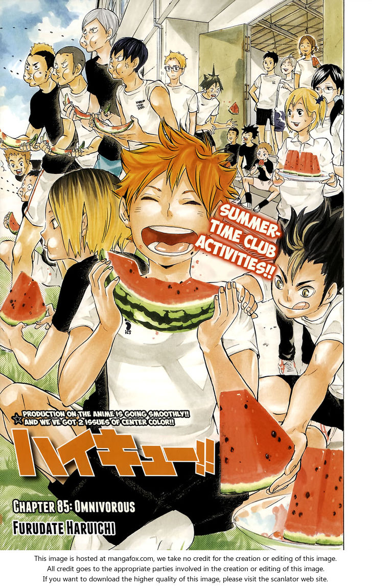 Haikyuu!! Vol.10 Chapter 085 page 2