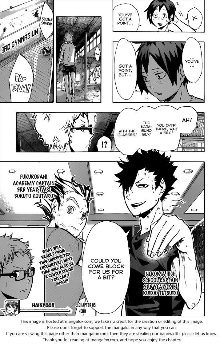 Haikyuu!! Vol.10 Chapter 085 page 20