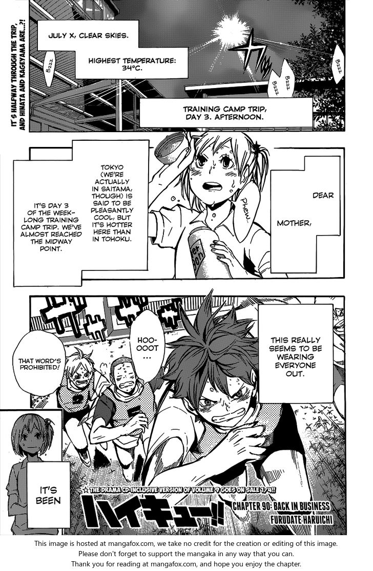 Haikyuu!! Vol.11 Chapter 090 page 2