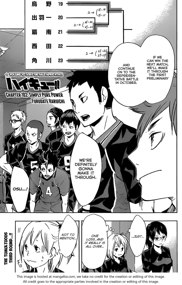 Haikyuu!! Vol.12 Chapter 102 page 3