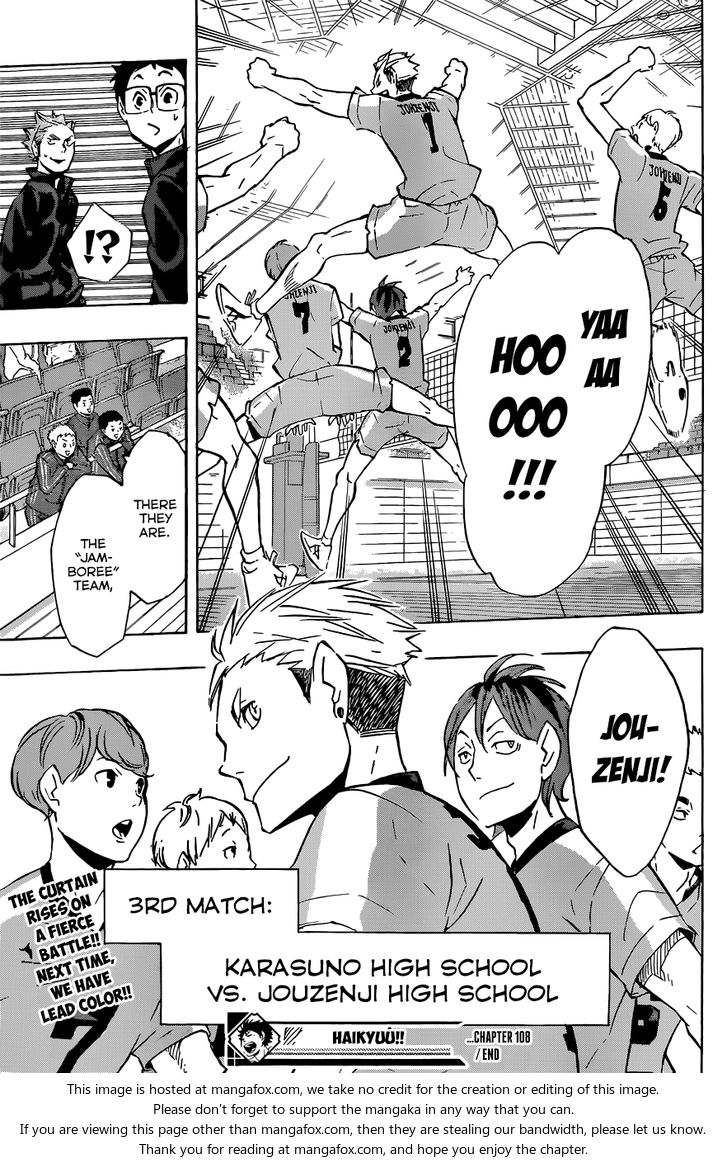 Haikyuu!! Vol.13 Chapter 108 page 18