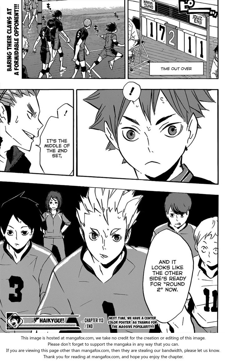Haikyuu!! Vol.13 Chapter 113 page 20