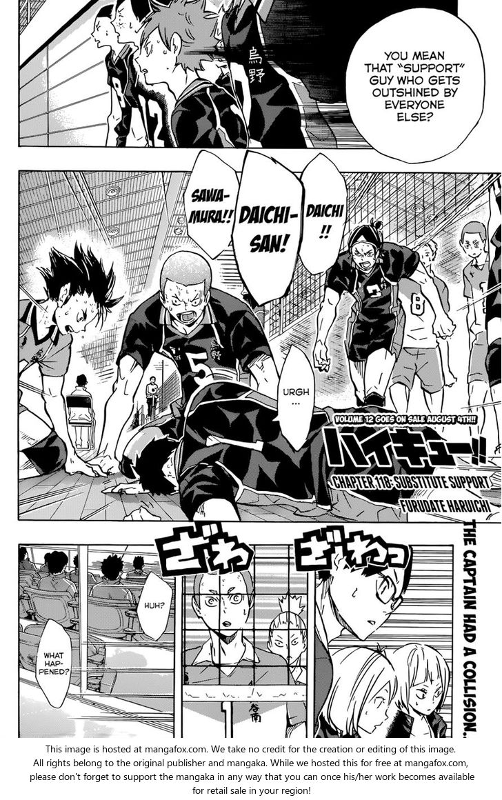 Haikyuu!! Vol.14 Chapter 118 page 2