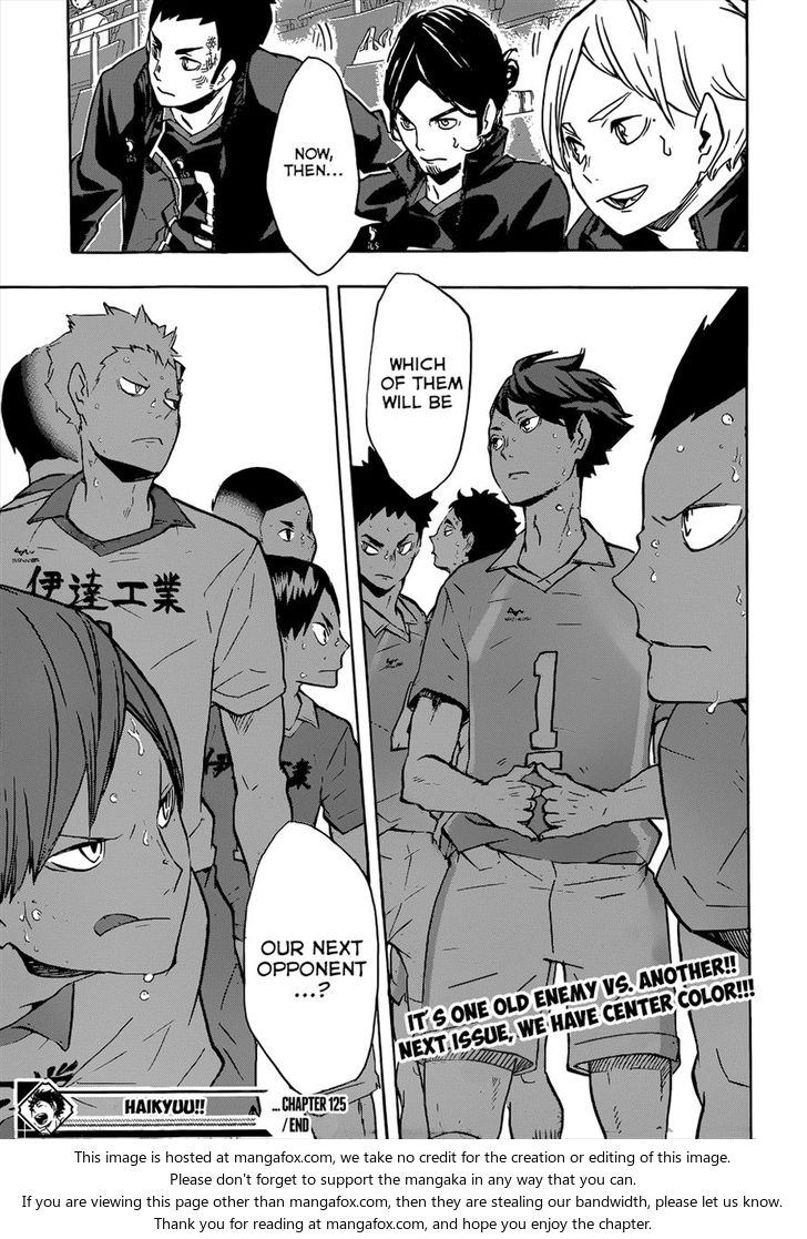 Haikyuu!! Vol.14 Chapter 125 page 20