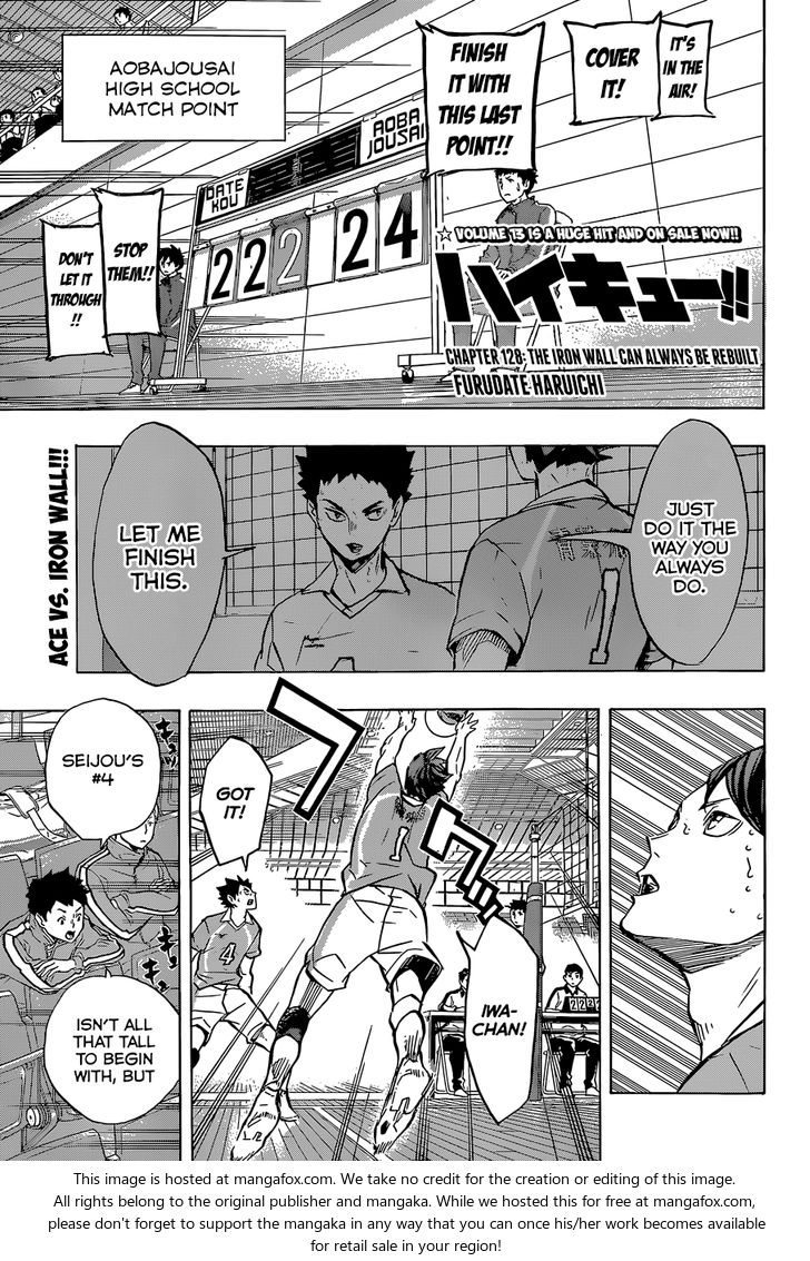 Haikyuu!! Vol.15 Chapter 128 page 3