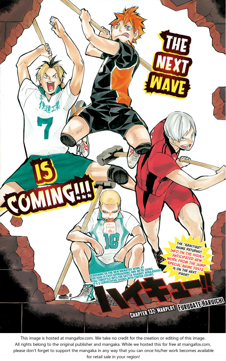 Haikyuu!! Vol.15 Chapter 132 page 3