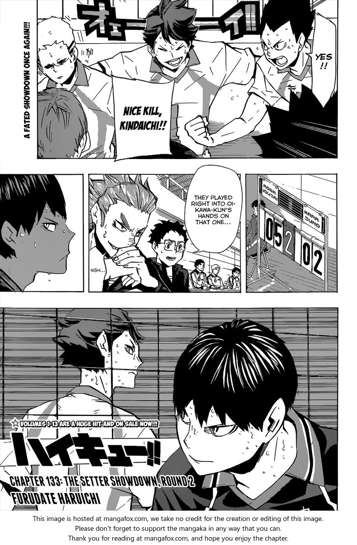 Haikyuu!! Vol.15 Chapter 133 page 2